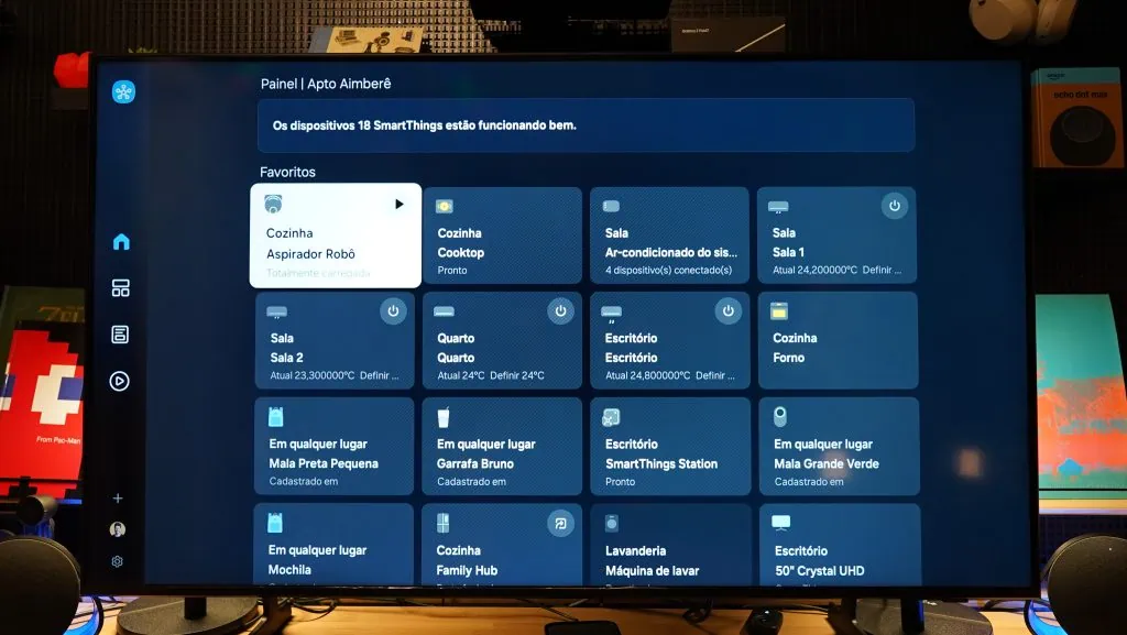 Tv tudo em 1 da samsung: conheça a smart tv que tem videogame, karaokê e mais! Smartthings na smart tv crystal samsung tv plus na smart tv crystal uhd 4k u8600f 2025