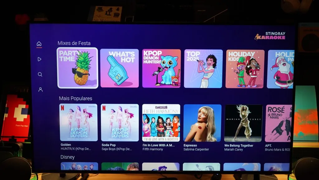 Tv tudo em 1 da samsung: conheça a smart tv que tem videogame, karaokê e mais! Stingray karaokê na smart tv crystal uhd 4k u8600f 2025