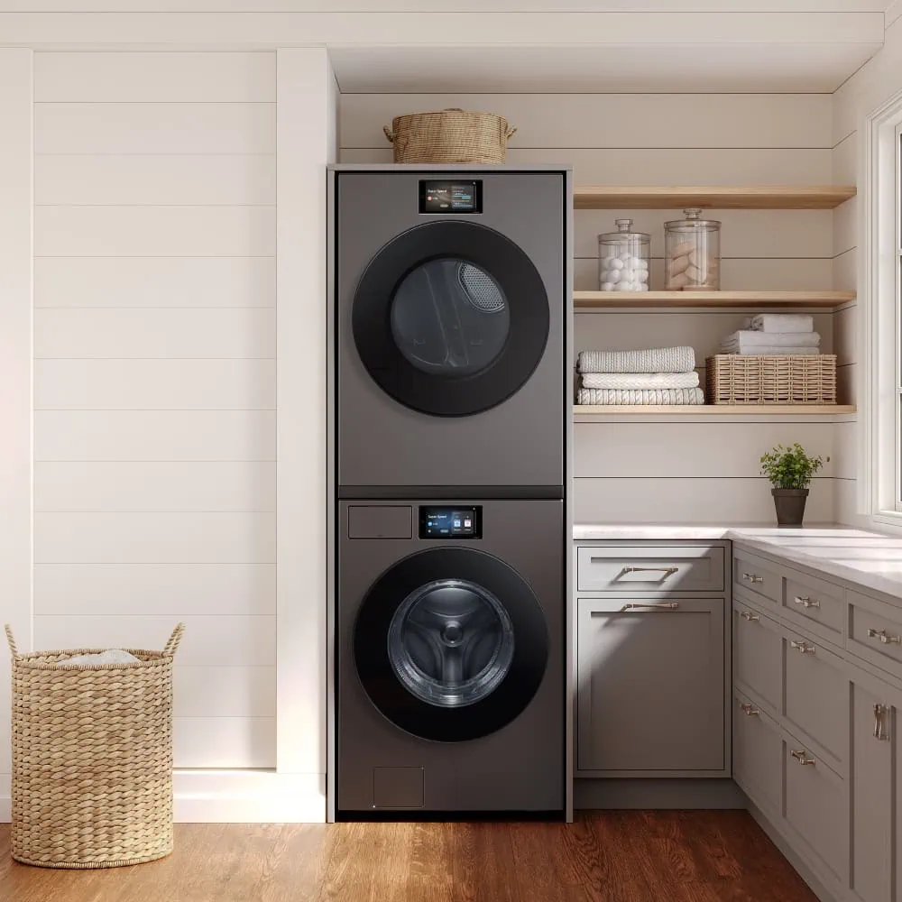 Linha inteligente de lava e seca bespoke ai laundry é lançada pela samsung Lava e seca bespoke ai