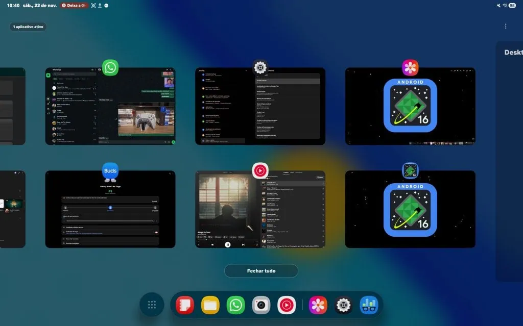 Review: galaxy tab s11 ultra pode substituir um notebook? Apps recentes do galaxy tab s11 ultra