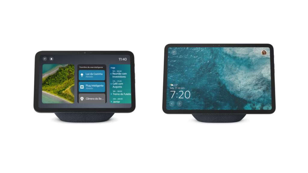 Amazon lança Echo Show 8 e Echo Show 11 no Brasil com áudio e telas aprimorados