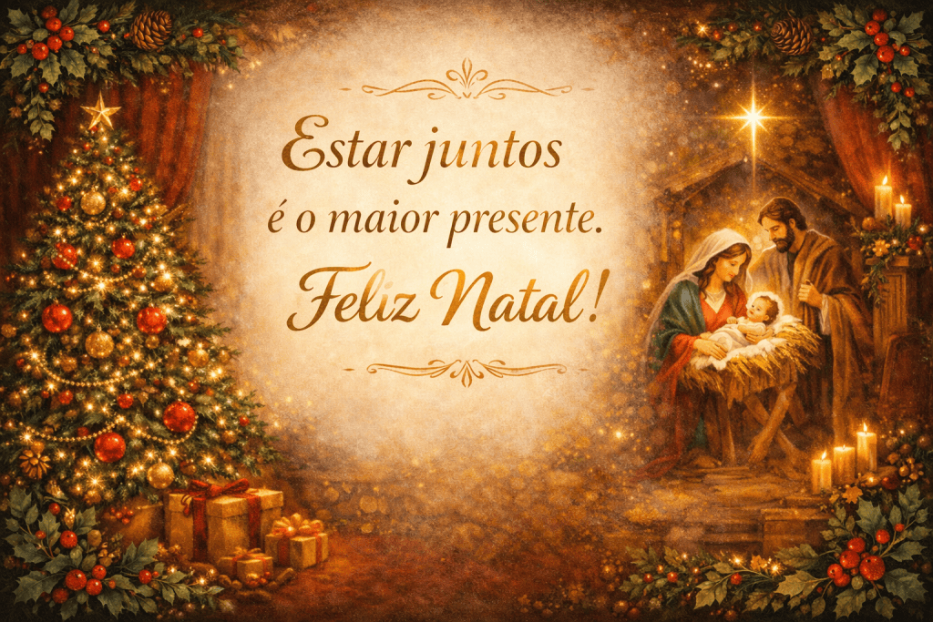 Cartão de natal gerado via ia