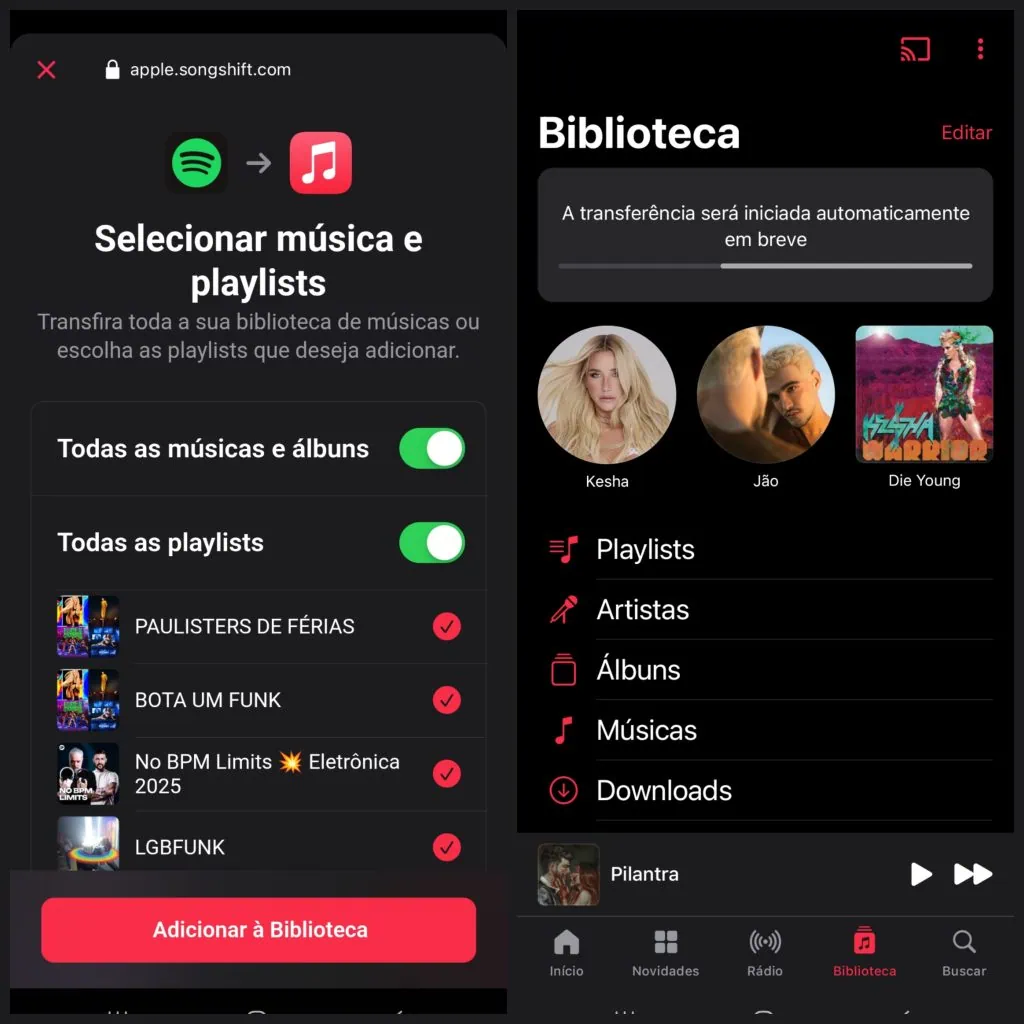 Apple music ganha diversas melhorias. Veja o que muda Transferência de playlists no apple music