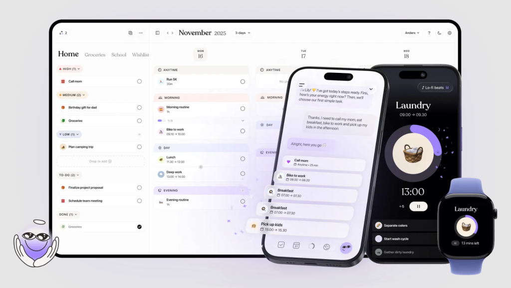 Tiimo foi reconhecido como um dos melhores aplicativos e jogos do ano segundo a Apple 