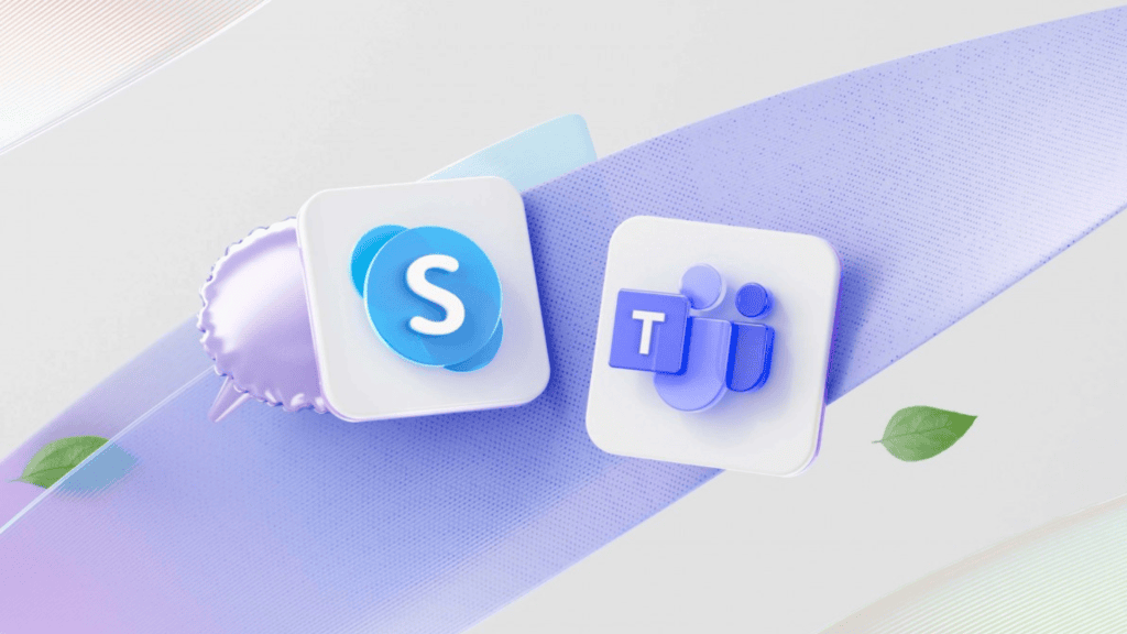 Flopou: 10 acontecimentos desastrosos de tecnologia em 2025 Logo do skype e microsoft teams