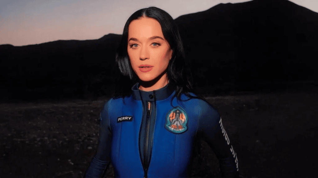 Flopou: 10 acontecimentos desastrosos de tecnologia em 2025 Katy perry em voo para a blue origin como um dos acontecimentos desastrosos de tecnologia em 2025
