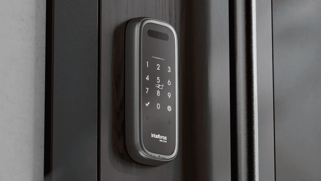 Conheça a mrf 2040, fechadura da intelbras com leitura da palma da mão Fechadura inteligente