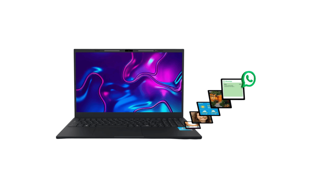 Review: De Positivo Vision R15M notebook biedt goede hardware voor een redelijke prijs. Mini interactief scherm voor de Positivo Vision R15M notebook.