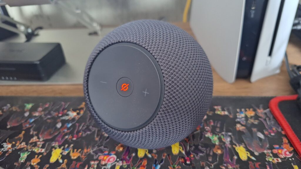 Parte frontal da echo dot max