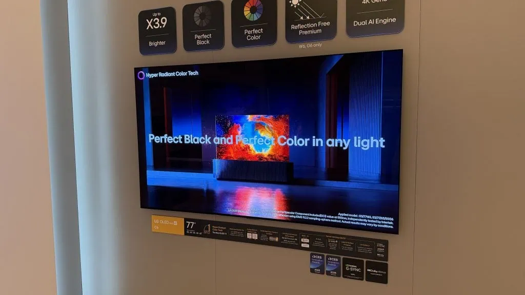 Ces 2026: lg renova linha de tvs oleds, monitores, soundbars e eletrodomésticos na feira Oled evo ai c6