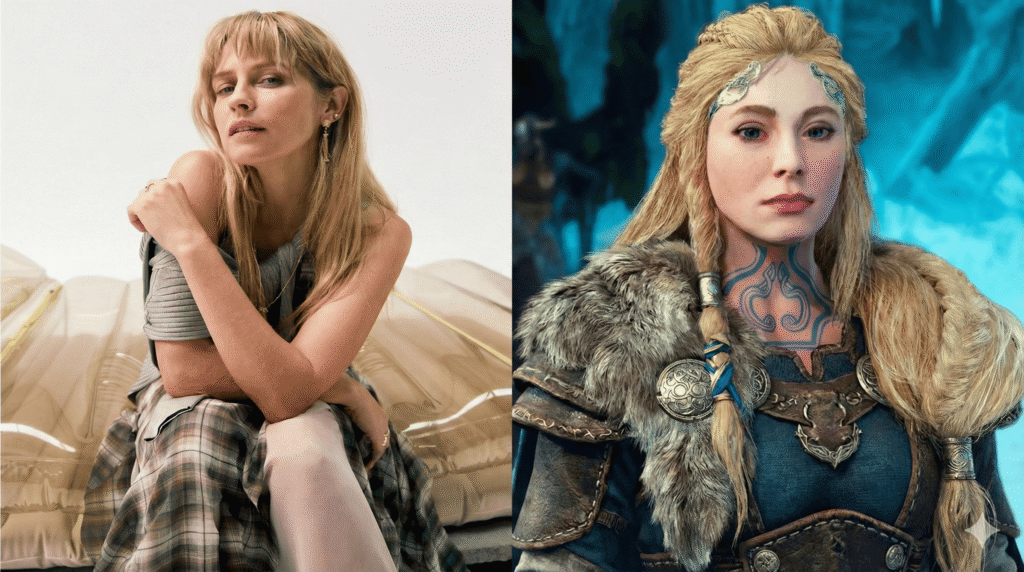 Teresa palmer e sif para a  série de god of war