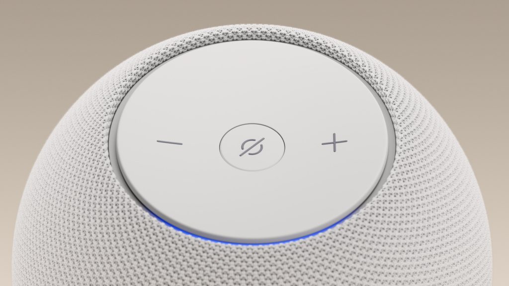 Echo dot max na cor branca