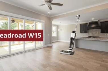 Redroad w15 é um aspirador de pó 3 em 1 com aspiração, lavagem e autolimpeza