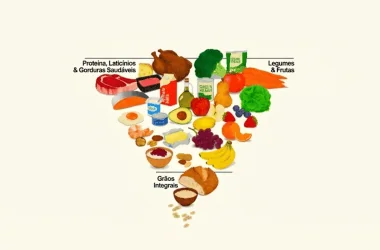 Nova pirâmide alimentar dos eua prioriza frutas, vegetais e proteínas. Entenda