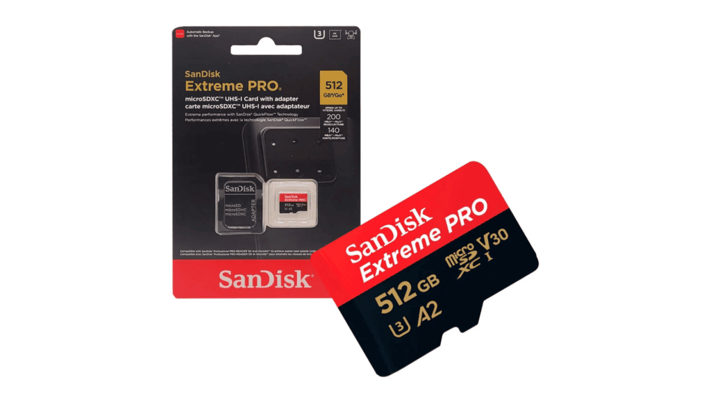 Melhores consoles portáteis de pc e videogame para comprar já Cartão de memória microsd ultra rápido com 512gb de capacidade.