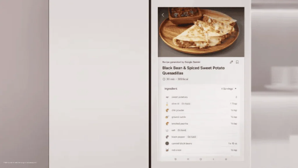 Ces 2026: samsung foca em ia para smart tvs, geladeiras e mais What's for today?