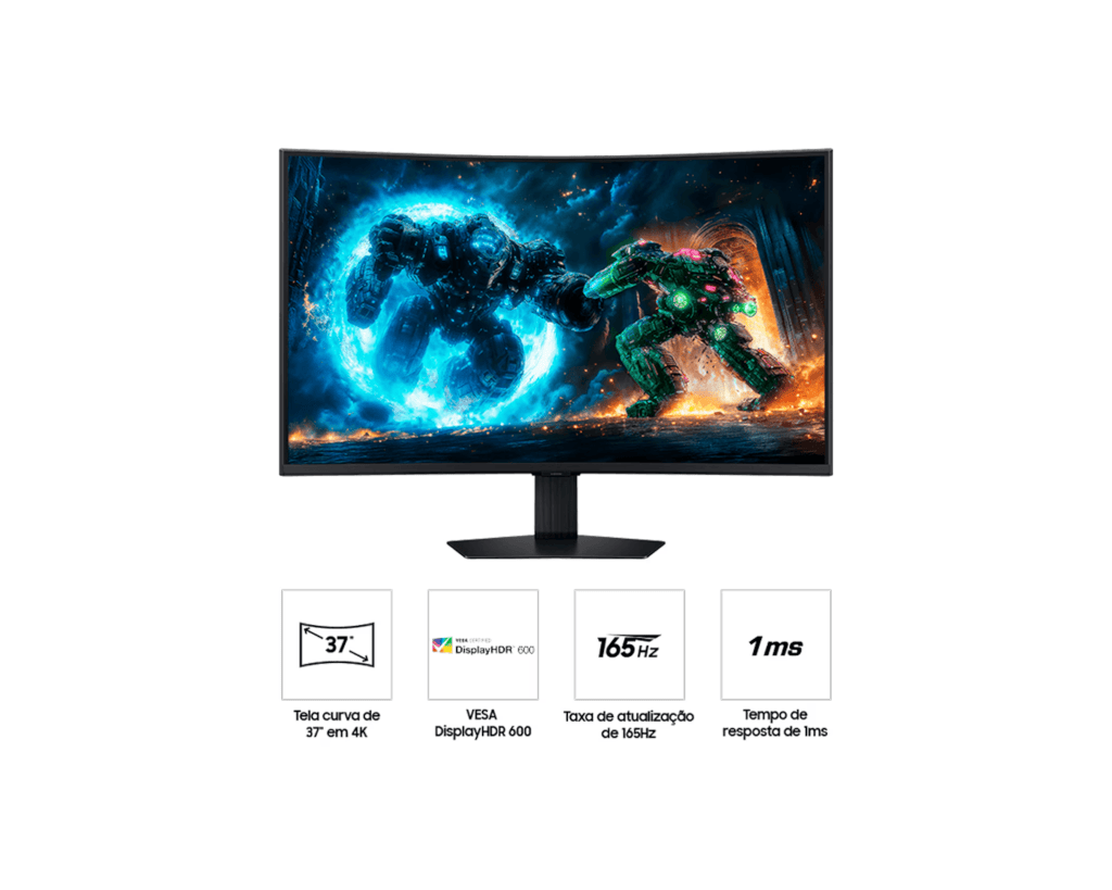 Samsung lança novo monitor gamer odyssey g7 com tela curva de 37" em 4k Samsung lança novo monitor gamer odyssey g7 com tela curva de 37" em 4k
