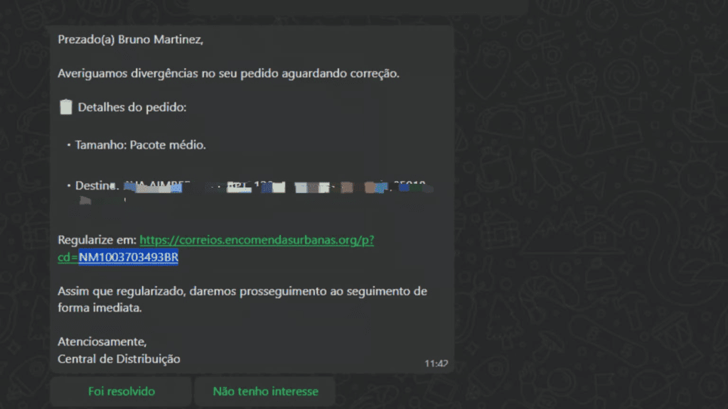 Veja como checar encomendas dos correios e evitar golpes Cadeia de emails de confirmação de pedido do site showmetech, tecnologia e compras online.