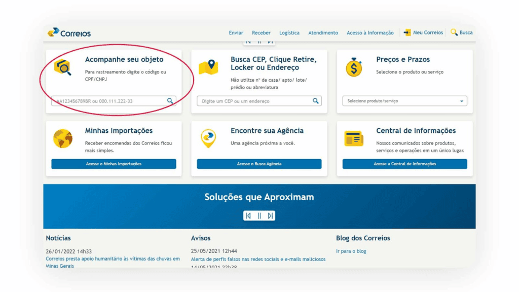 Veja como checar encomendas dos correios e evitar golpes Verifique o código de rastreamento no site oficial dos correios.