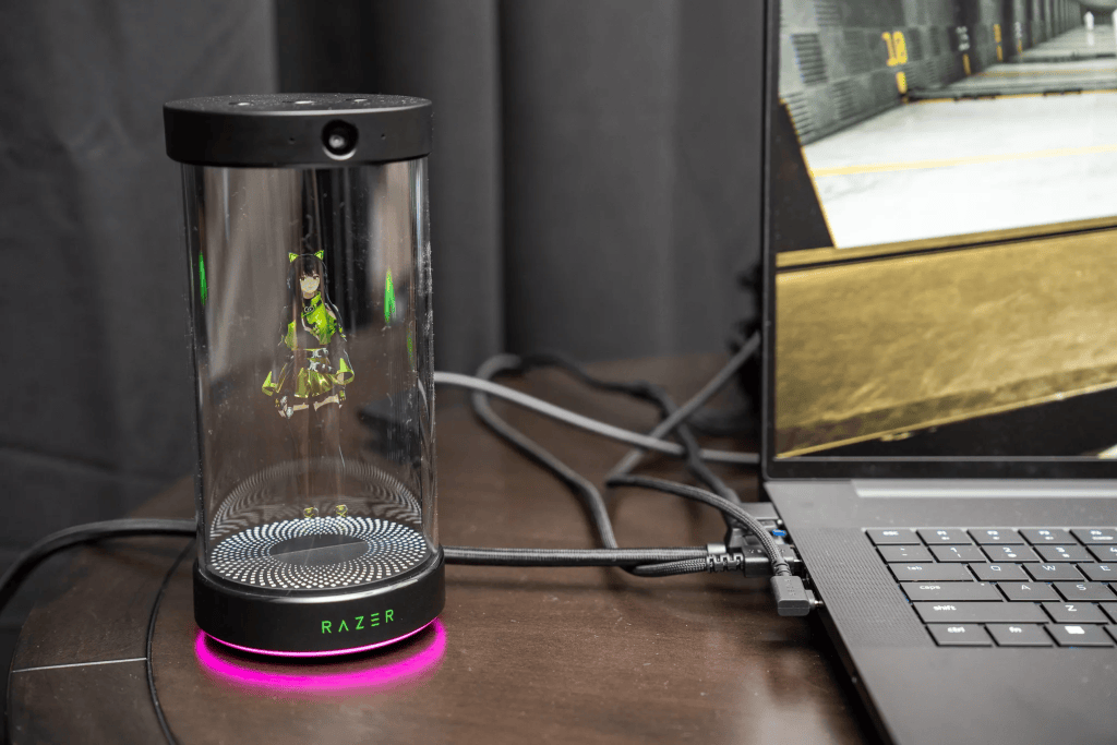 Ces 2026: razer mostra assistente de ia com holograma 3d e outras novidades na feira. Veja Razer na ces 2026