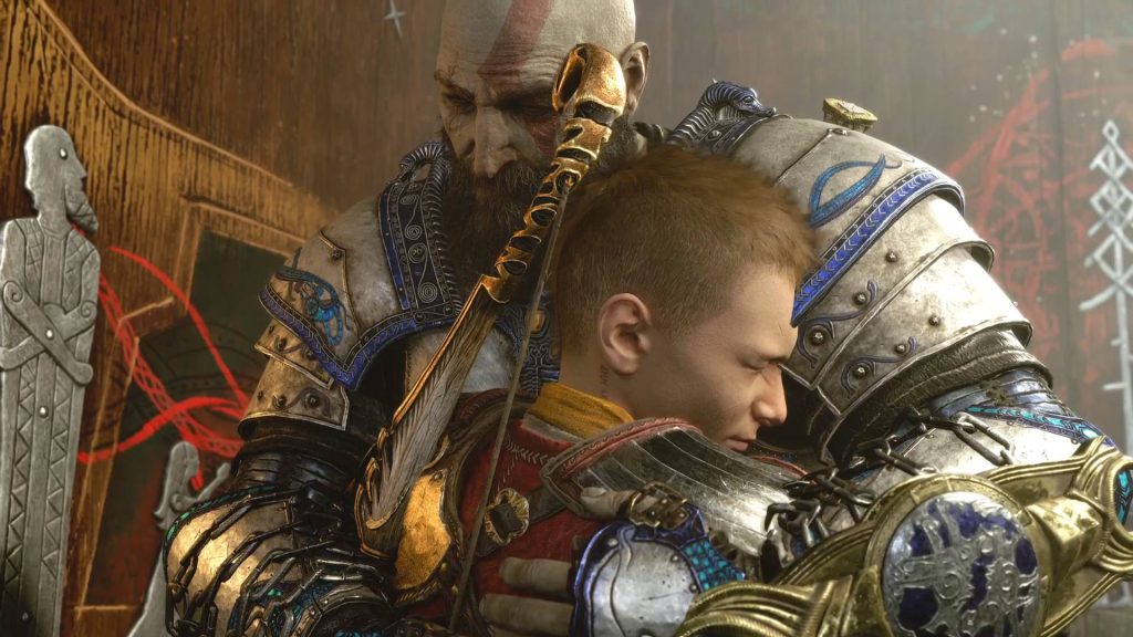 Kratos e atreus em god of war