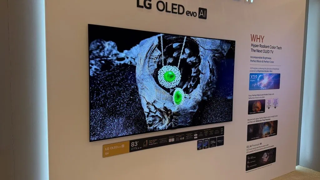 Ces 2026: lg renova linha de tvs oleds, monitores, soundbars e eletrodomésticos na feira Oled evo ai g6