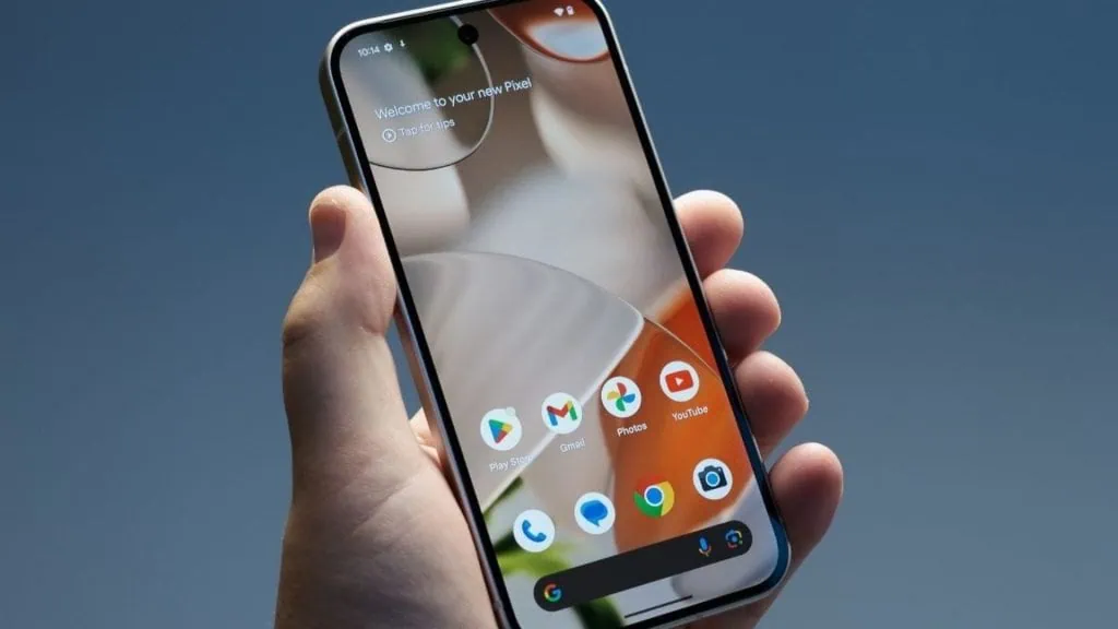 A história do android (versão 1 a 16) Exemplo do android (16) puro rodando no google pixel 9. Fonte: cnet