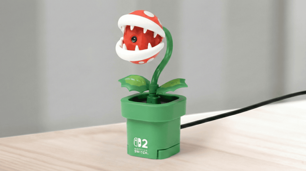 20 acessórios do nintendo switch 1 e 2 que você precisa conhecer! Piranha plant decorativa em vaso para nintendo switch, acessório divertido.