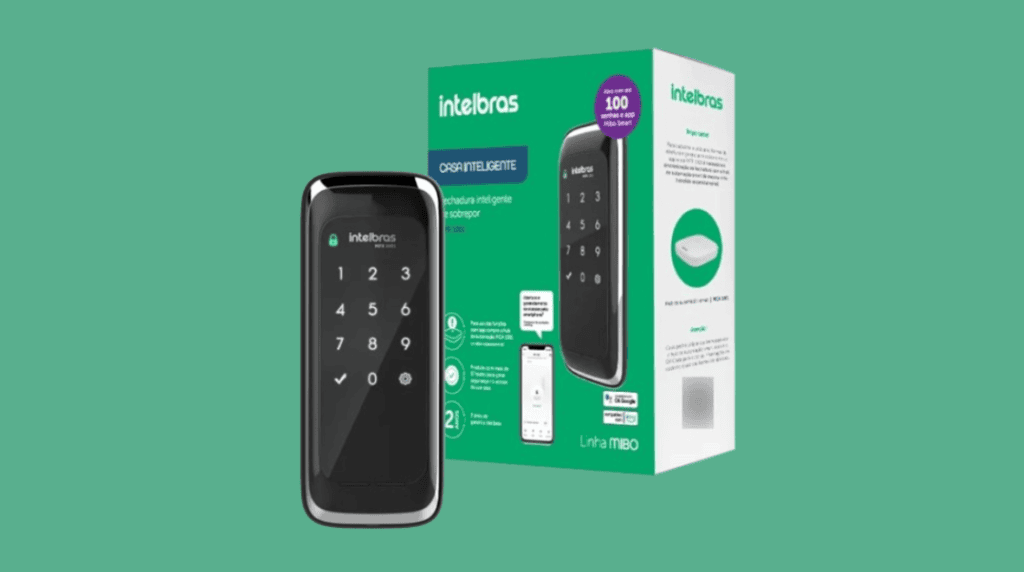 Melhores fechaduras digitais para comprar para sua casa Fechadura digital intelbras mfr 1001
