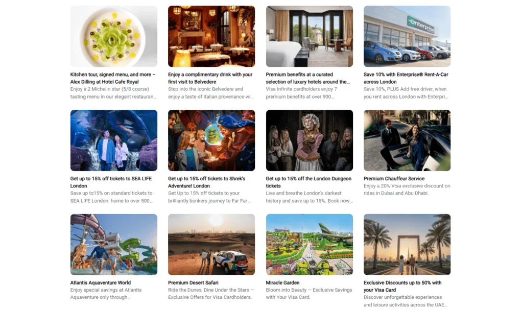 Visa lança portal com benefícios exclusivos para brasileiros em viagens ao exterior Visa lança portal com benefícios exclusivos para brasileiros em viagens ao exterior. Plataforma visa destinations reúne descontos em hospedagem, gastronomia e entretenimento em destinos como europa e dubai. Saiba mais