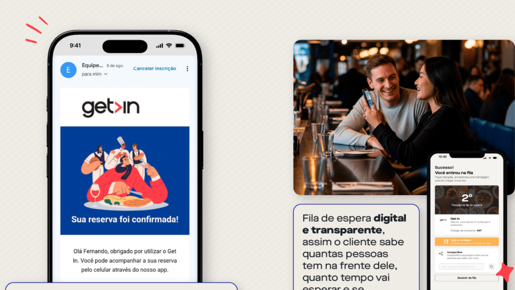 Vai viajar para o brasil? Confira apps essenciais para usar no país Imagem de smartphone exibindo o app getin para reservas confirmadas como um dos apps essenciais para usar no brasil