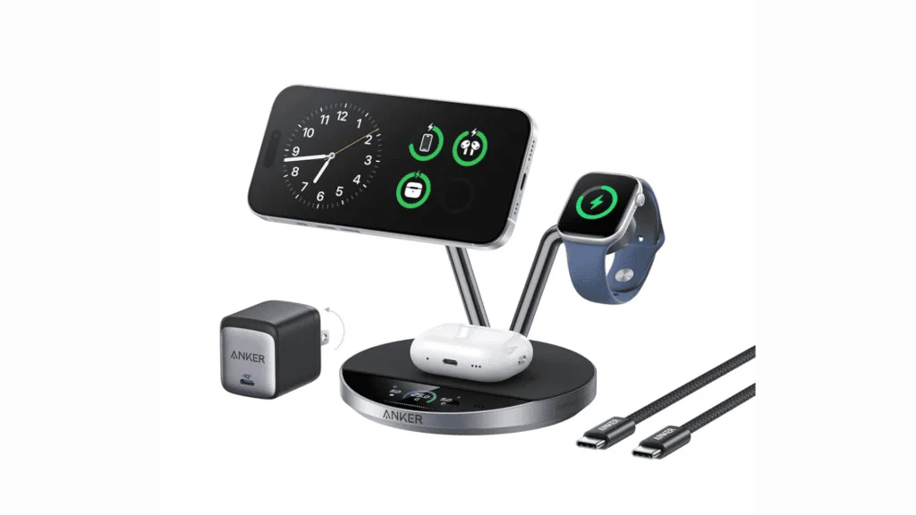 O que é qi2. 2 (qi 2 25w), nova tecnologia de carregamento sem fio para smartphones Anker prime wireless charging station (3-in-1)