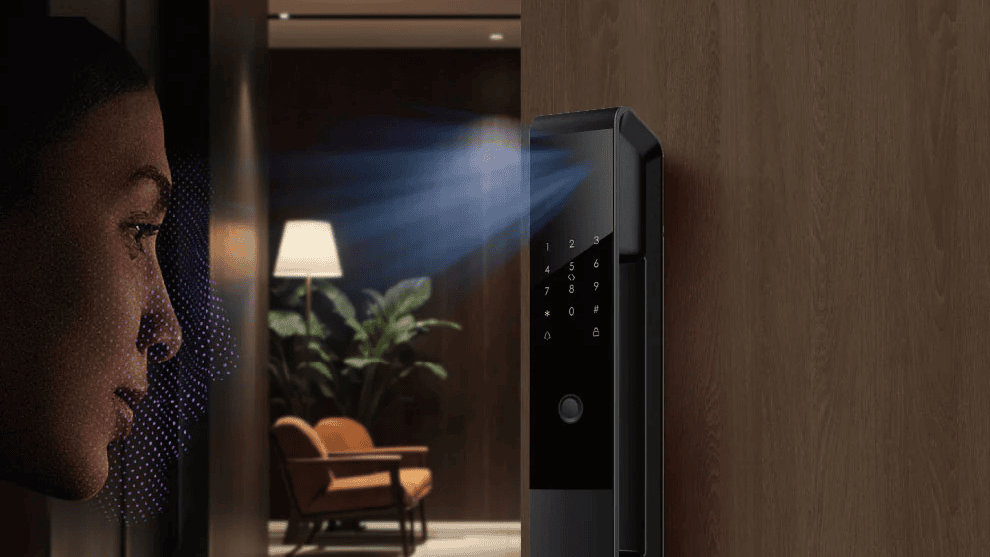 Melhores fechaduras digitais para comprar para sua casa Fechadura digital com reconhecimento facial e senha.