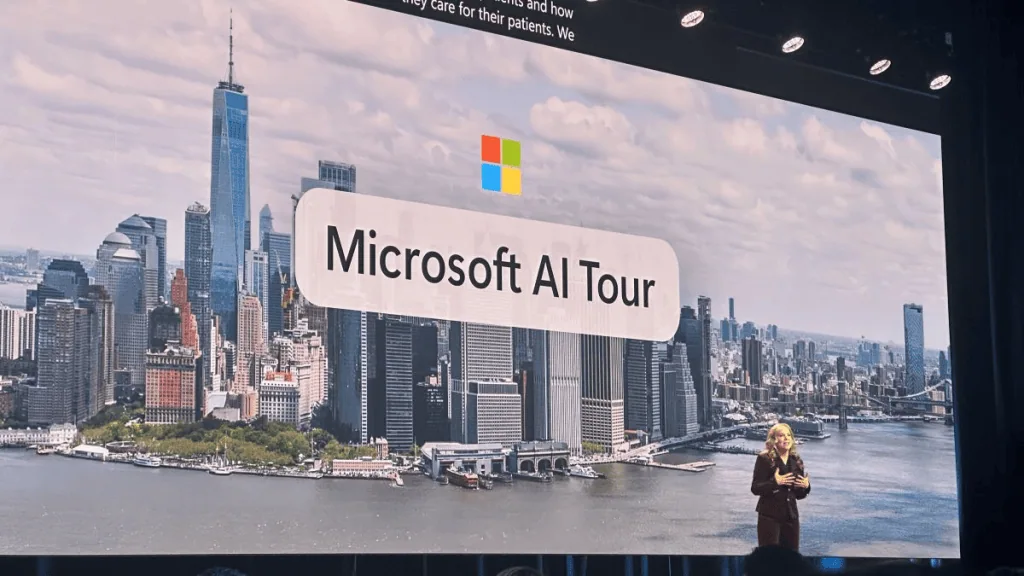 Calendário tech 2026: os principais eventos de tecnologia e inovação do ano Apresentação da microsoft em nova york.
