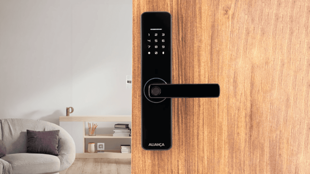 Melhores fechaduras digitais para comprar para sua casa Fechadura digital com teclado e trava eletrônica para segurança residencial.