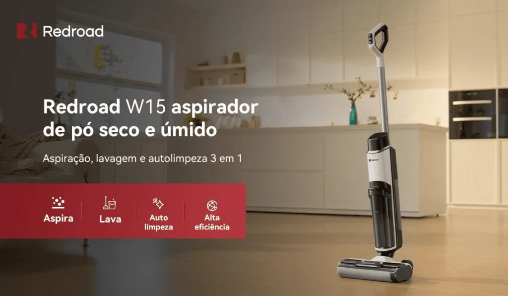 Aspirador de pó redroad w15 entra em promoção de carnaval Aspirador de pó redroad w15 entra em promoção de carnaval