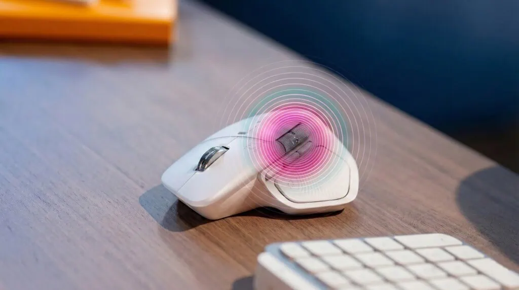 Review: mouse mx master 4 é perfeito para produtividade Botão de gestos no mx master 4