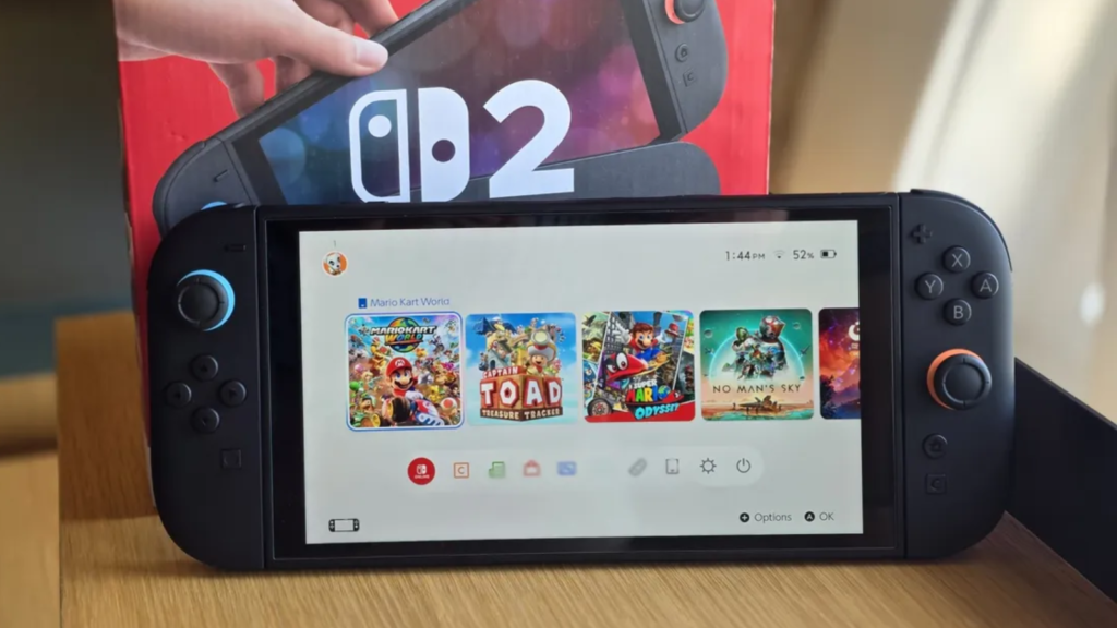 Nova atualização do nintendo switch 2 ganha recurso que melhora qualidade dos gráficos de jogos de switch 1. (foto: reprodução/chris welch/bloomberg)