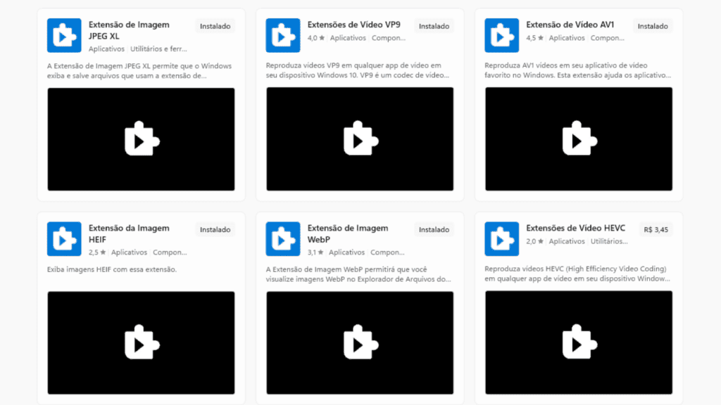 33 trucs et astuces pour améliorer Windows 11 Voici une capture d'écran de la recherche « Extensions » dans le Microsoft Store. Vous devez les télécharger pour lire les fichiers multimédias compatibles avec ces formats.