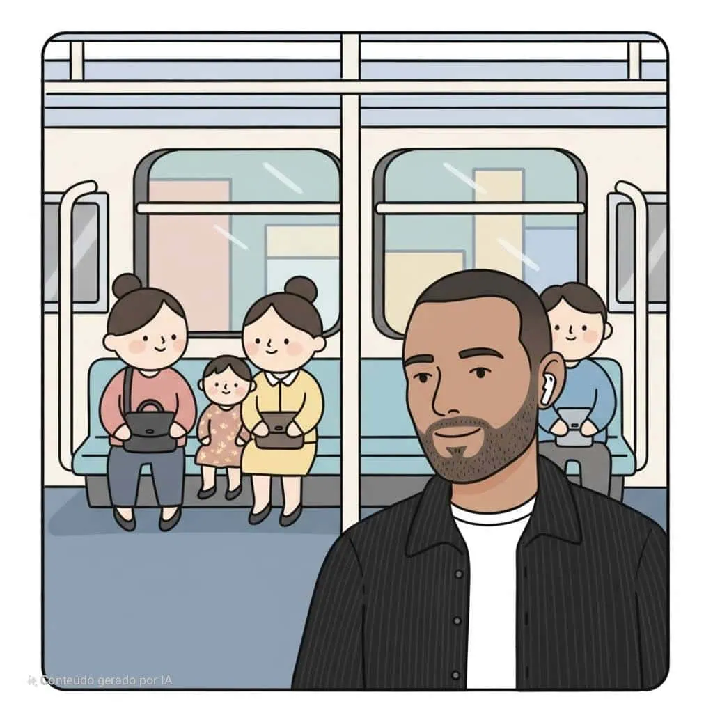 Review: galaxy s26 ultra inova com tela de privacidade e mantém ótimas câmeras Imagem de homem gerado via ia da samsung