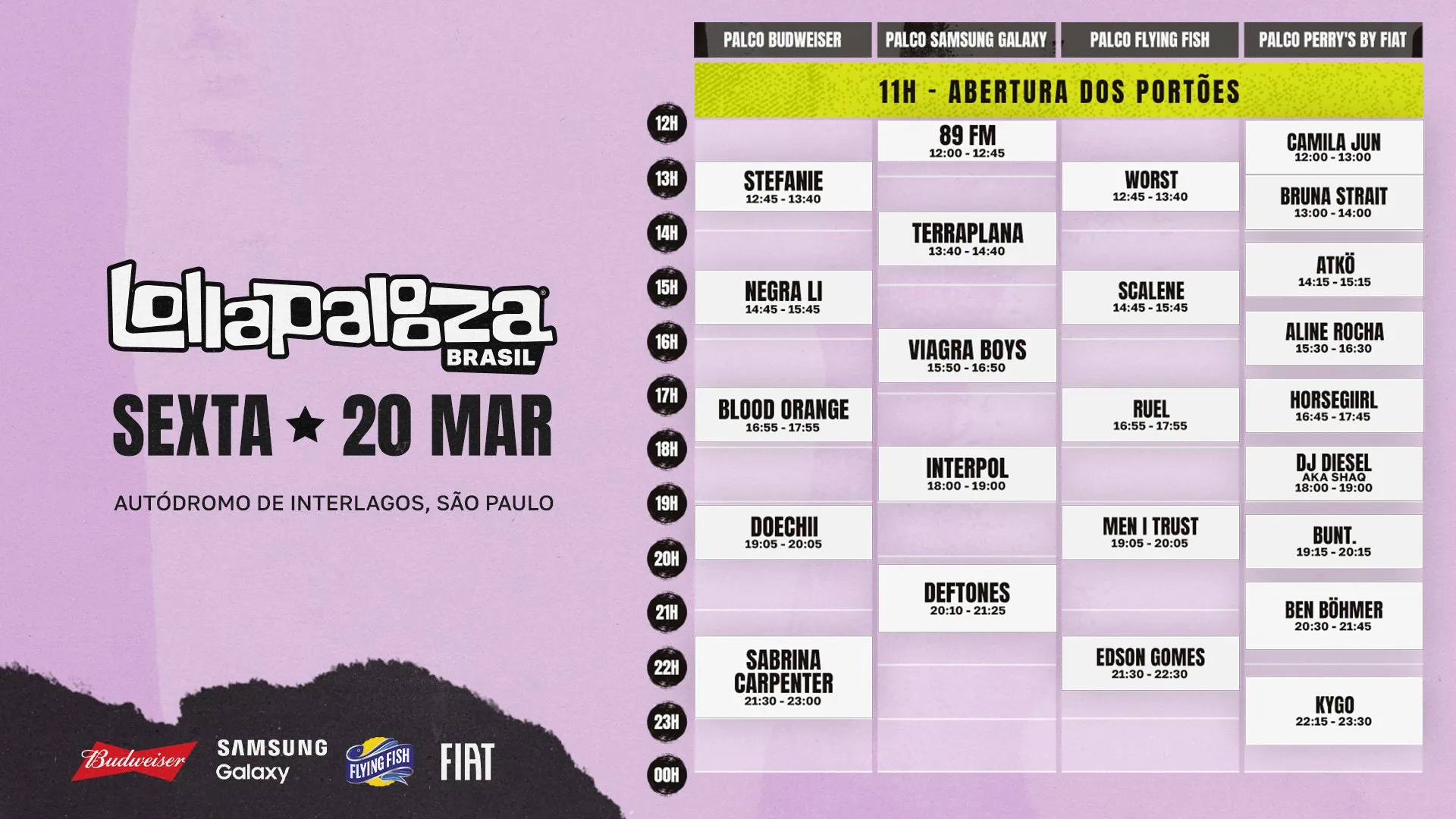 13 dicas para aproveitar o lollapalooza 2026 13 dicas para aproveitar o lollapalooza 2026. Com atrações como sabrina carpenter, chappel roan, lorde, tyler, the creator e mais, programe-se para aproveitar o festival nos dias 20, 21 e 22 de março