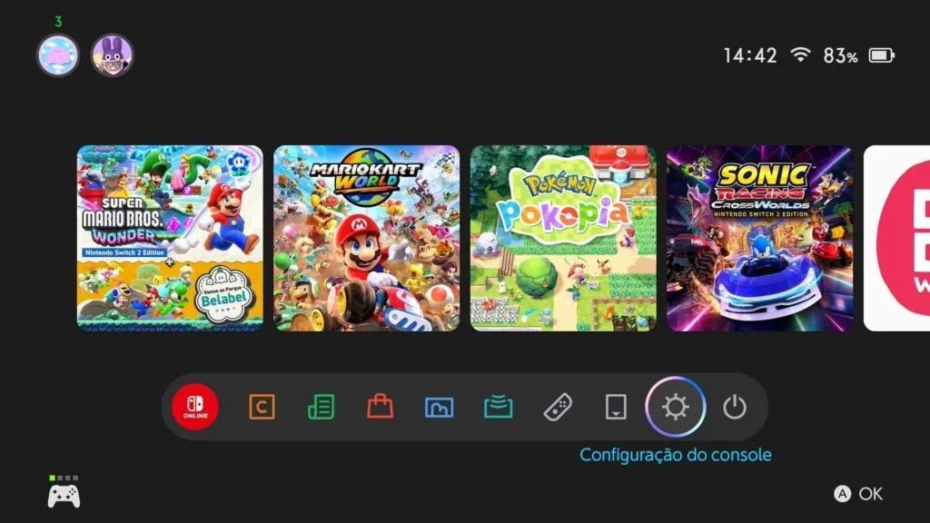 Atualização do nintendo switch 2 melhora a resolução de jogos do nintendo switch 1 Passo a passo de como acionar o modo portatil aprimorado no switch 2