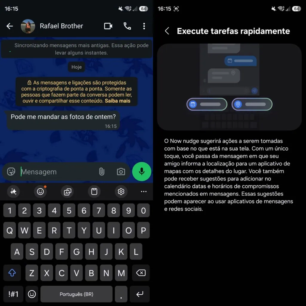 Review: galaxy s26 ultra inova com tela de privacidade e mantém ótimas câmeras Now nudge da galaxy ai