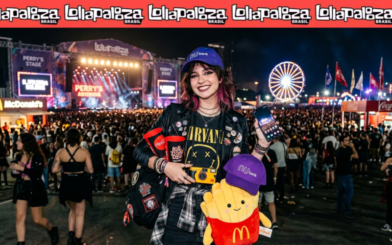 Guia de brindes do lollapalooza 2026: mini-câmeras, maquiagem e muito mais!