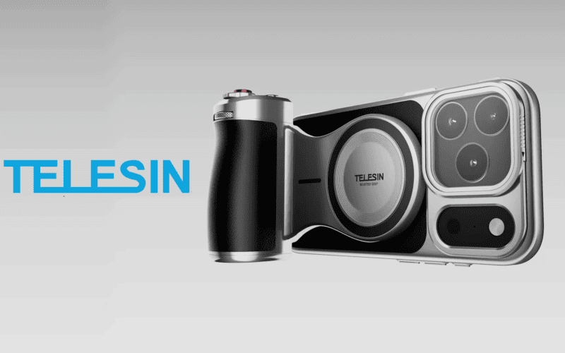 Tem iphone 17 pro/pro max? Conheça o kit de fotografia profissional telesin master grip