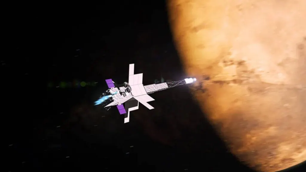 НАСА объявляет о беспрецедентной миссии на Марс с использованием космического аппарата с ядерным двигателем. Космический реактор-1 «Фридом» — первый межпланетный космический аппарат НАСА, работающий на ядерной энергии.