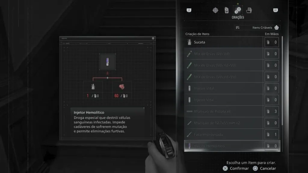 Review: resident evil requiem é ousado e assustador Sistema de criação de itens com grace em resident evil requiem