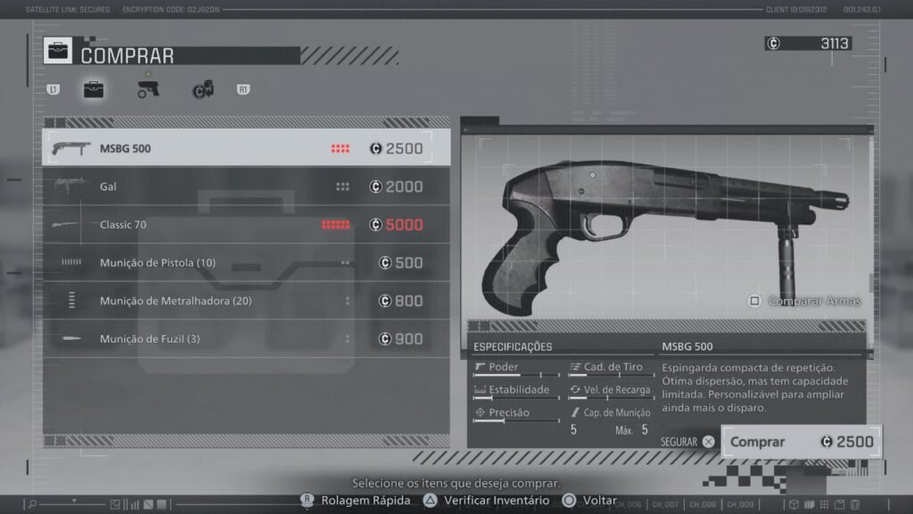 Loja de leon em resident evil requiem