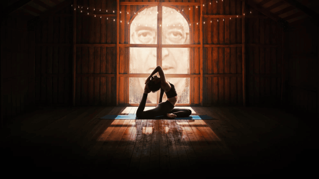 Veja os lançamentos do apple tv+ em março de 2026 Cena de ioga retorcida, série da apple tv+