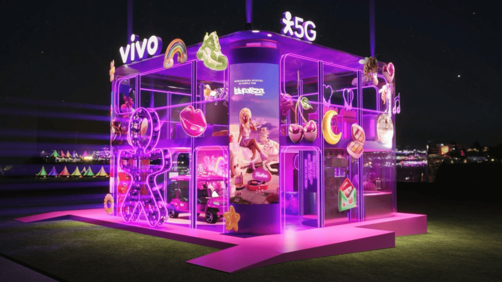 Guia de brindes do lollapalooza 2026: mini-câmeras, maquiagem e muito mais! Estande da vivo no lollapalooza